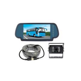 KIT RETROVISORE CON DISPLAY A CLIP PER SPECCHIETTO RETROVISORE 12/24V